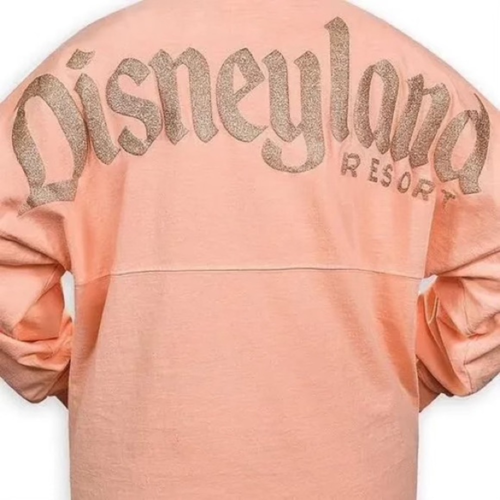 Disneyland Peach and Rose Gold Glitter Spirit Jersey